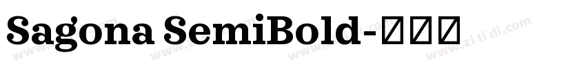 Sagona SemiBold字体转换